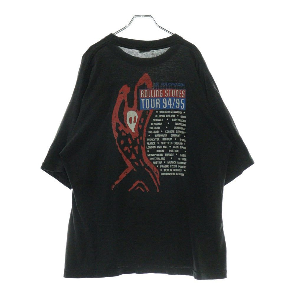 VINTAGE(ヴィンテージ) 90S THE ROLLING STONES VOODOO LOUNGE VOLKSWAGEN ローリングストーンズ 両面プリント 半袖Tシャツ ブラック