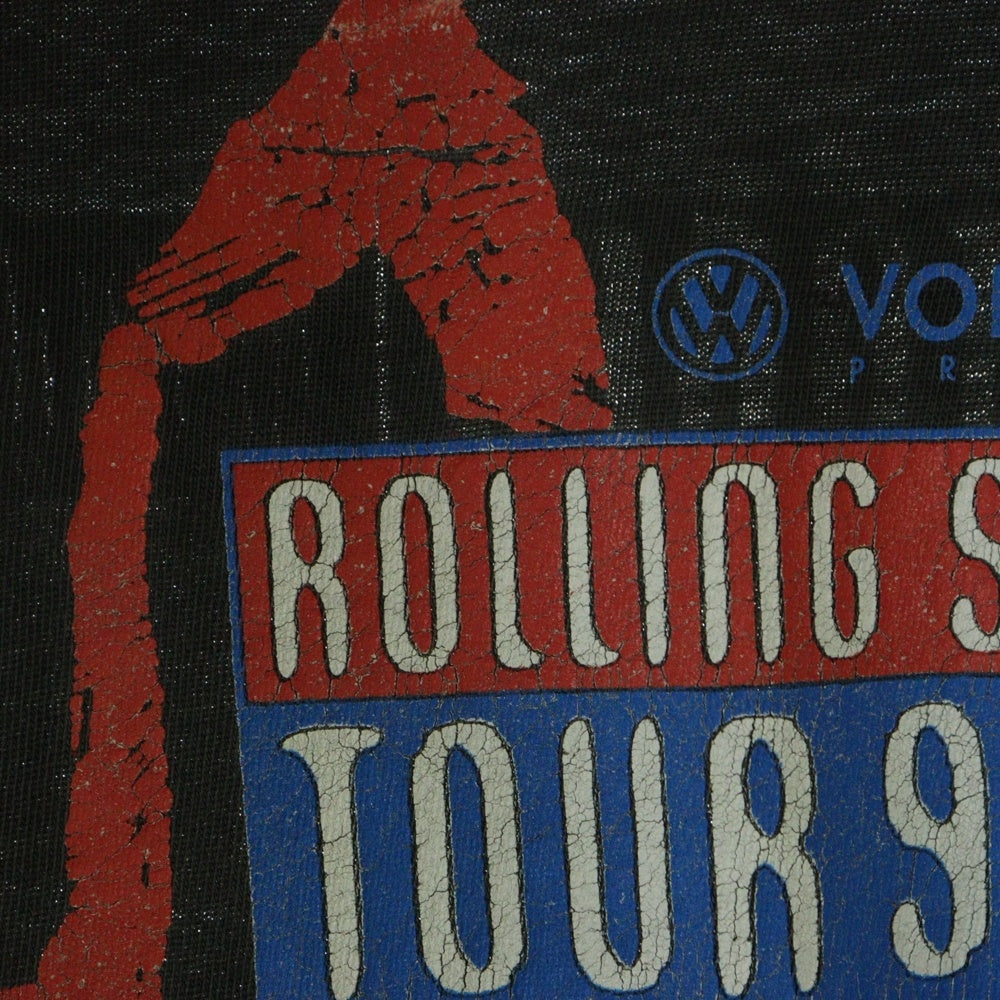 VINTAGE(ヴィンテージ) 90S THE ROLLING STONES VOODOO LOUNGE VOLKSWAGEN ローリングストーンズ 両面プリント 半袖Tシャツ ブラック