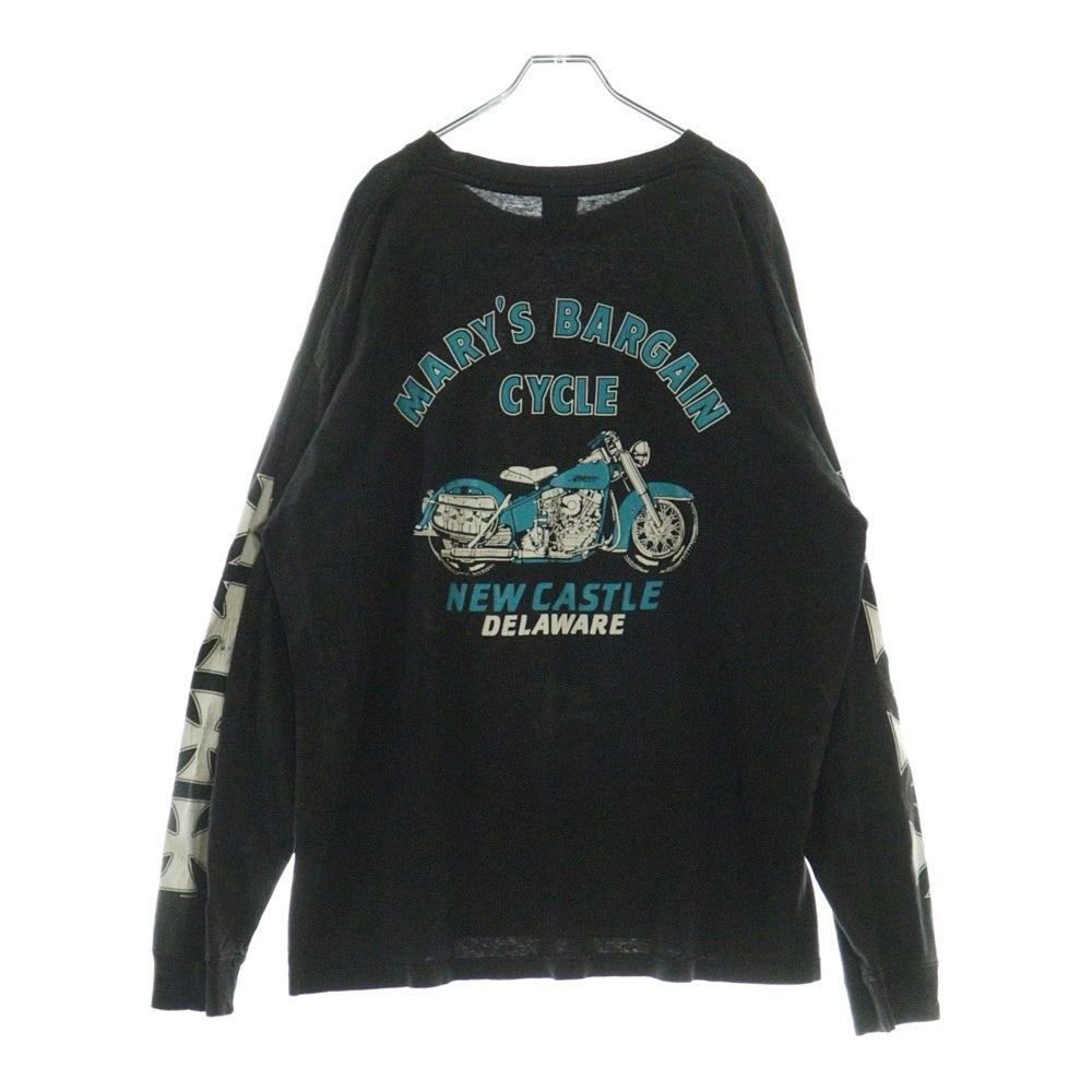 VINTAGE(ヴィンテージ) 00S choppers アイアンクロス 両面プリント ロングスリーブ 長袖Tシャツ ブラック