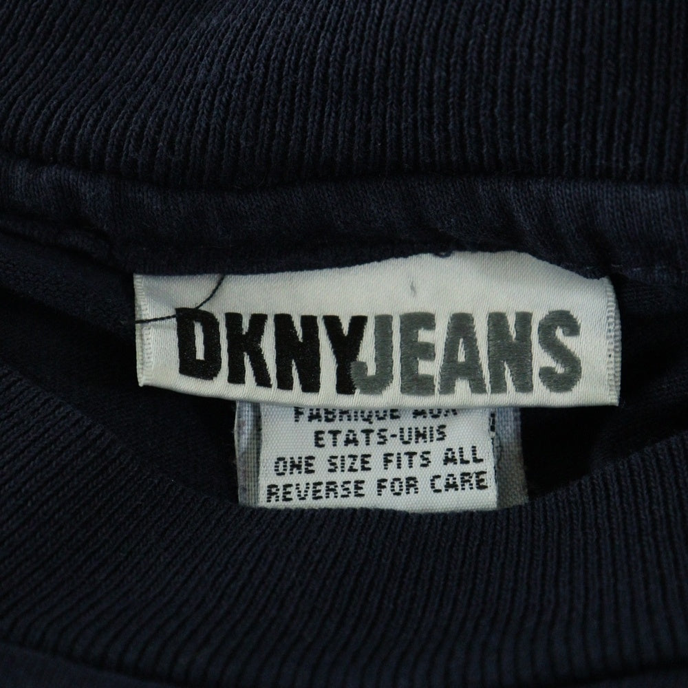 DKNY(ダナキャラン) 90S ロゴプリント 半袖Tシャツ ネイビー