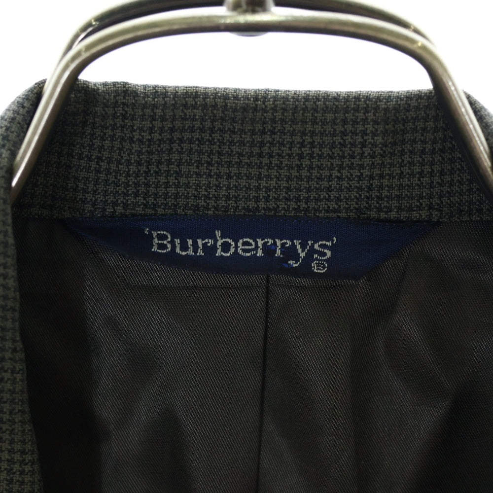 BURBERRYS(バーバリーズ) 90S 千鳥格子柄 ダブルブレスト テーラードジャケット チャコール
