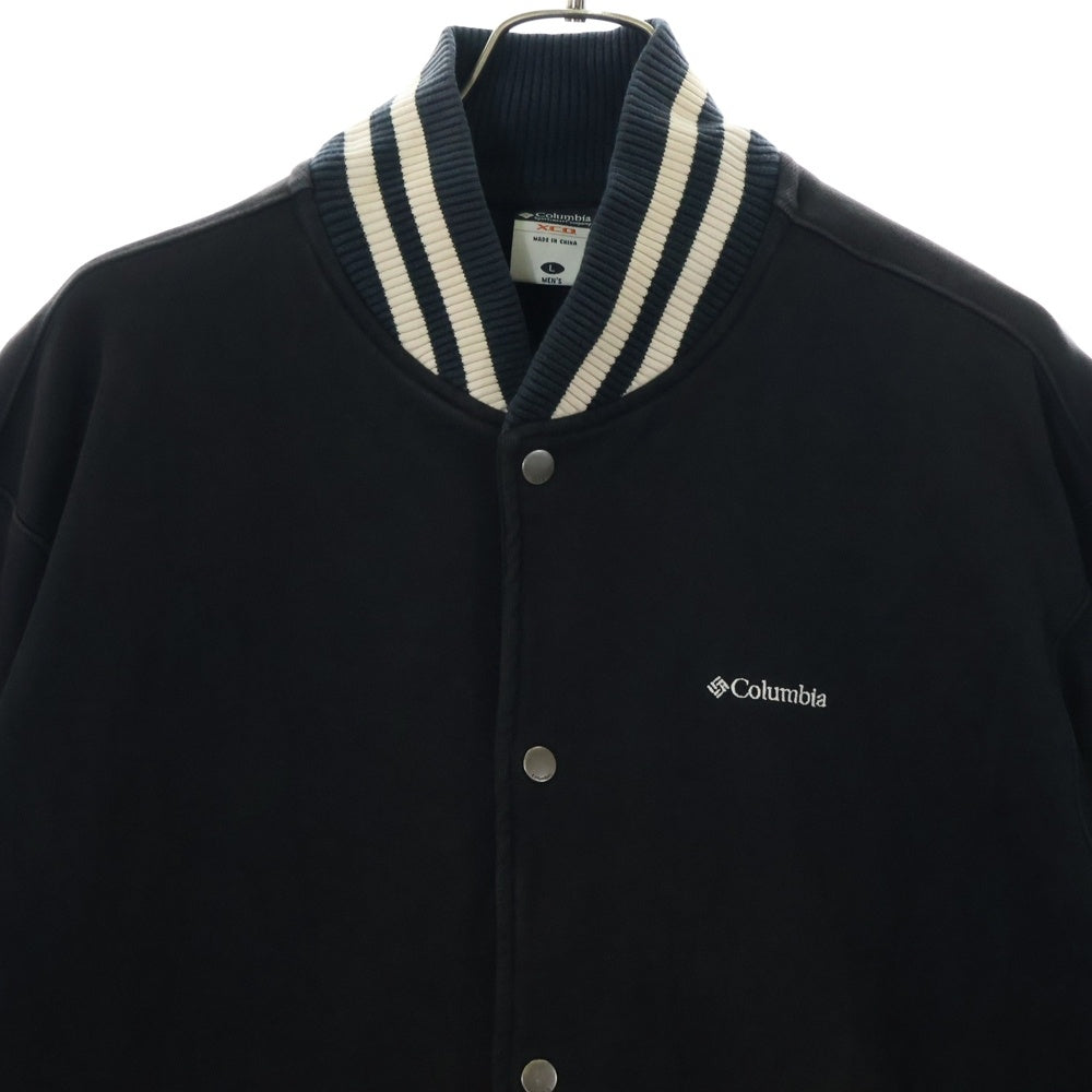 Columbia(コロンビア) 90S XCO ロゴ刺繍 スウェット スタジアムジャケット スタジャン ブラック