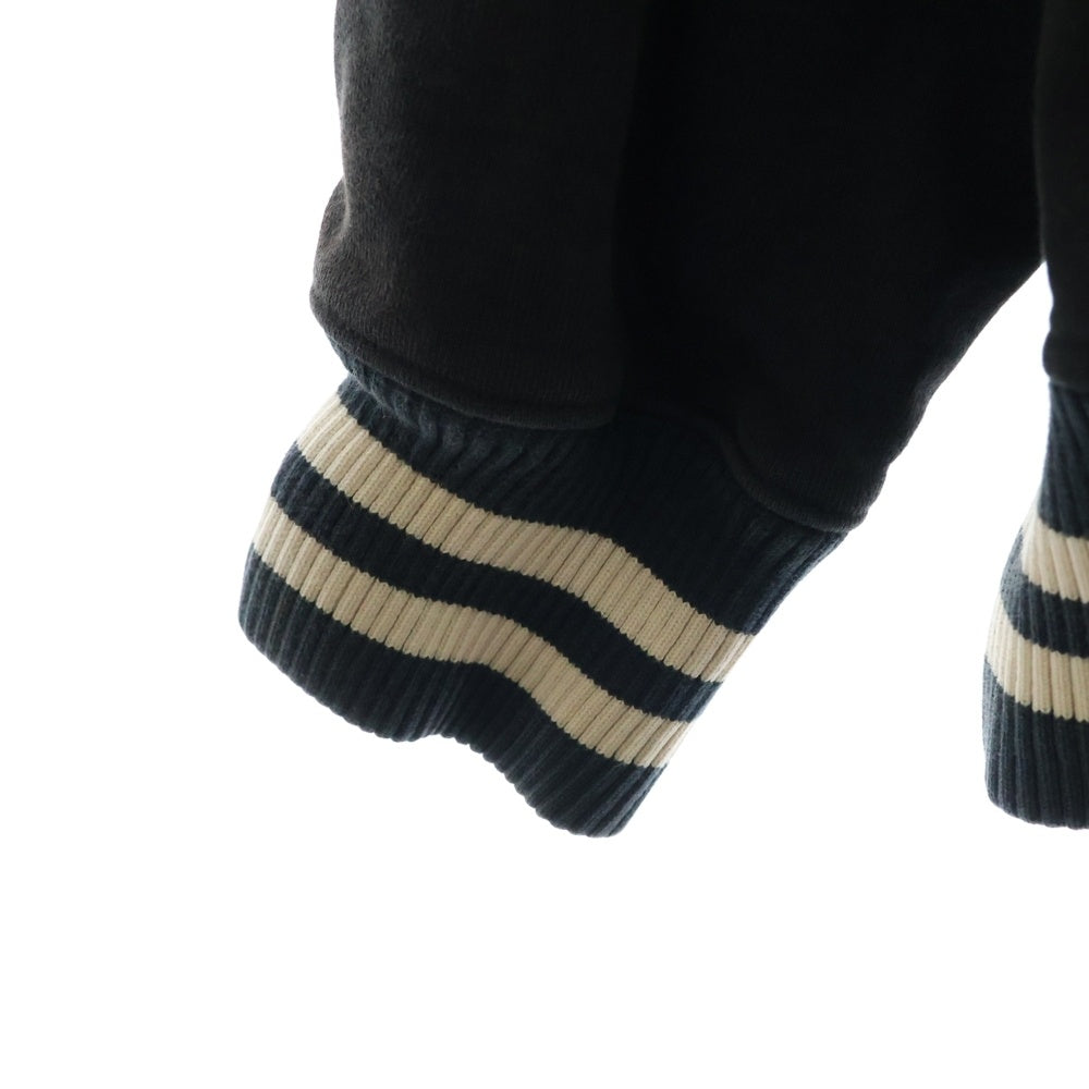 Columbia(コロンビア) 90S XCO ロゴ刺繍 スウェット スタジアムジャケット スタジャン ブラック