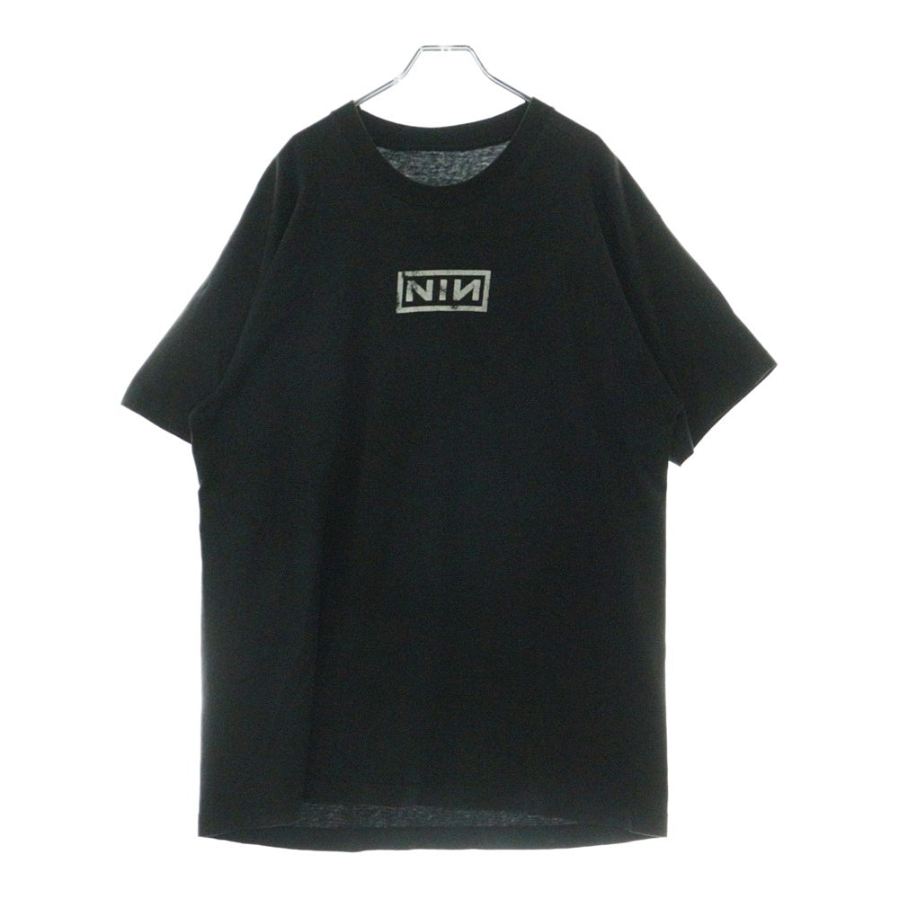 VINTAGE(ヴィンテージ) 90s NINE INCHNAILS BOX LOGO EAP TEE ナインインチネイルズ ボックスロゴ 両面プリント 半袖Tシャツ カットソー ブラック