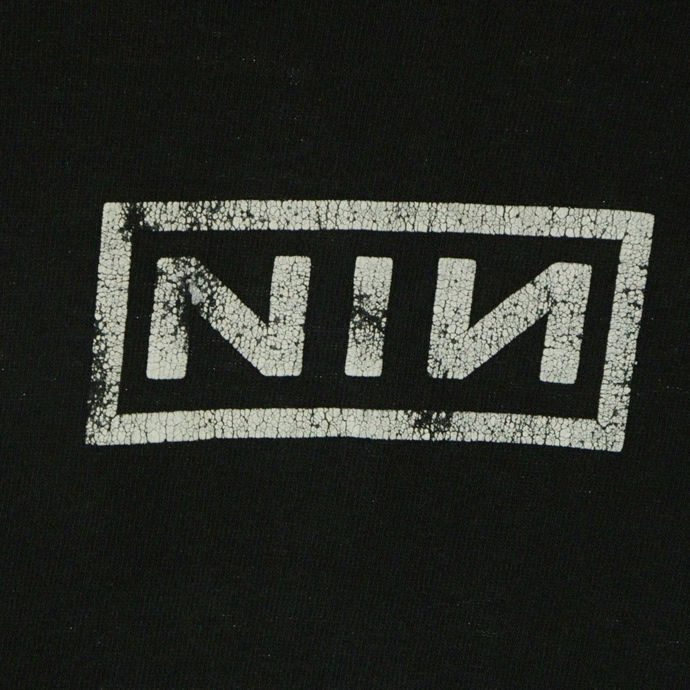 VINTAGE(ヴィンテージ) 90s NINE INCHNAILS BOX LOGO EAP TEE ナインインチネイルズ ボックスロゴ 両面プリント 半袖Tシャツ カットソー ブラック