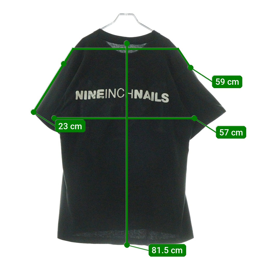 VINTAGE(ヴィンテージ) 90s NINE INCHNAILS BOX LOGO EAP TEE ナインインチネイルズ ボックスロゴ 両面プリント 半袖Tシャツ カットソー ブラック