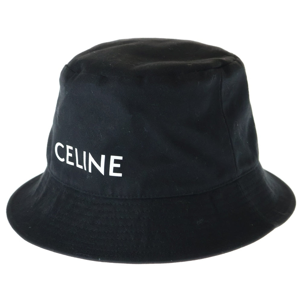 CELINE(セリーヌ) ロゴプリント バケットハット 帽子 ブラック 2AU5B968P