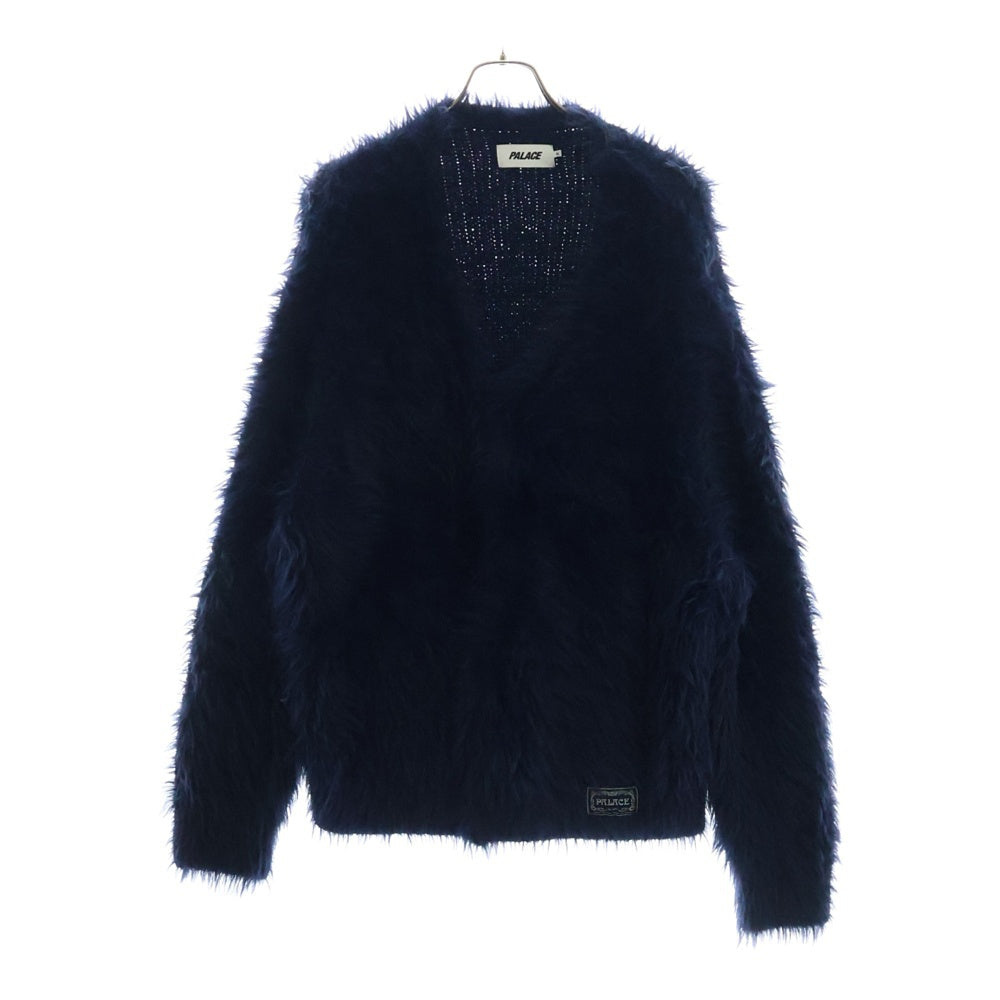 Palace Skateboards(パレススケートボーズ) 24SS YETI CARDIGAN シャギーニット ファー カーディガン ネイビー