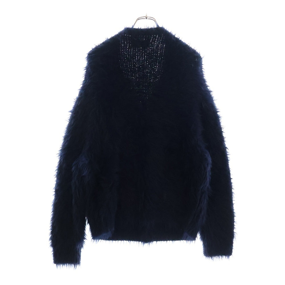 Palace Skateboards(パレススケートボーズ) 24SS YETI CARDIGAN シャギーニット ファー カーディガン ネイビー