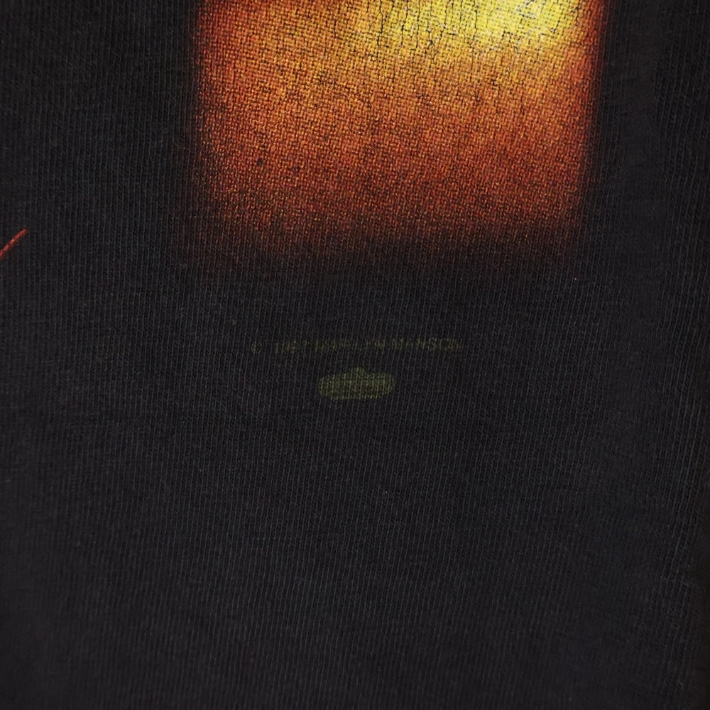 VINTAGE(ヴィンテージ) 90s MARILYN MANSON ANTICHRIST SUPERSTAR TEE マリリンマンソン 両面プリント半袖Tシャツ カットソー ブラック