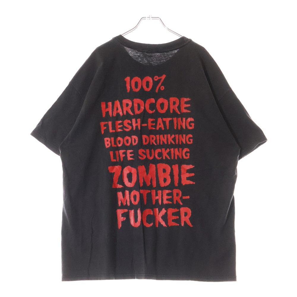VINTAGE(ヴィンテージ) 90S ROB ZOMBIE100% HARDCORE ロブゾンビ ハードコア 半袖Tシャツ カットソー ブラック