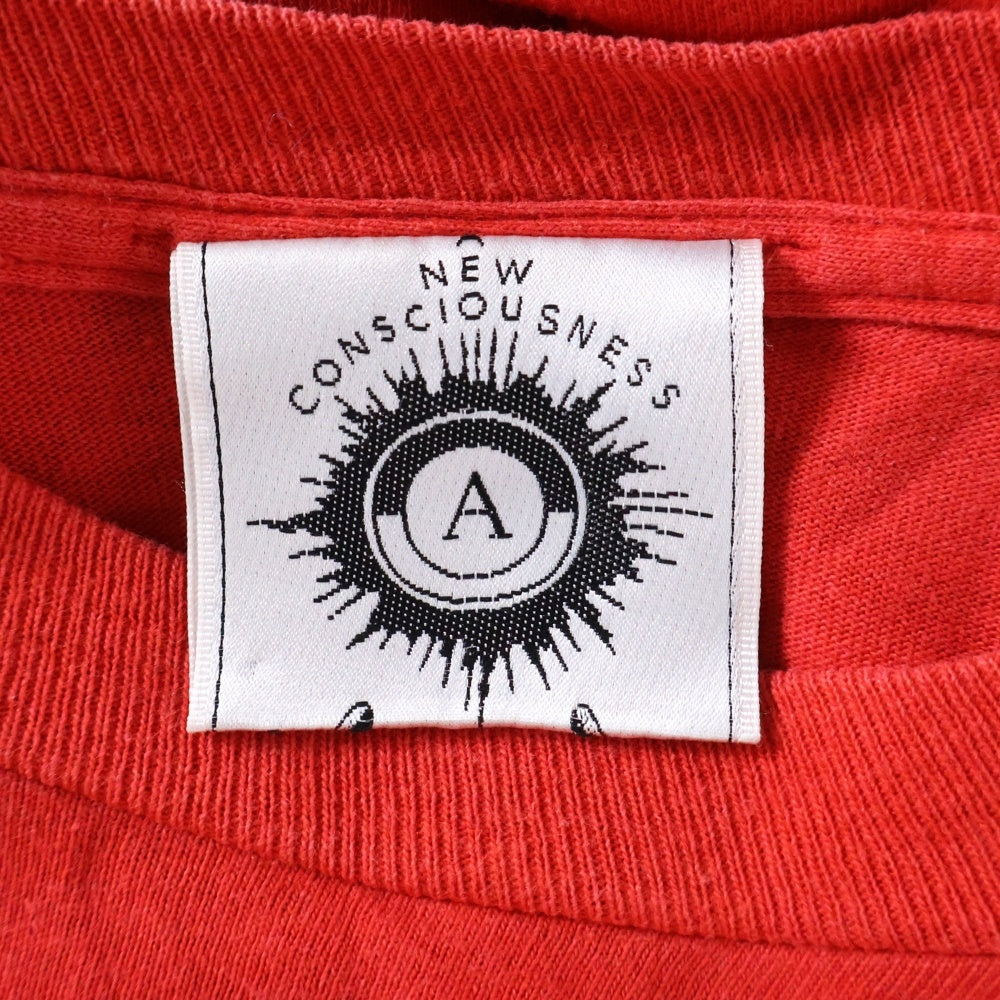 VINTAGE(ヴィンテージ) 90S ANARCHIC ADJUSTMENT anarchy logo アナーキックアジャストメント アナーキーロゴ ロングスリーブ 長袖Tシャツ レッド