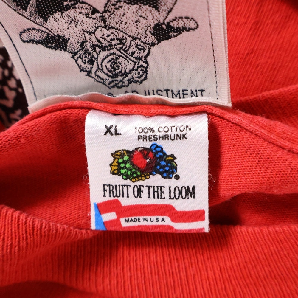 VINTAGE(ヴィンテージ) 90S ANARCHIC ADJUSTMENT anarchy logo アナーキックアジャストメント アナーキーロゴ ロングスリーブ 長袖Tシャツ レッド