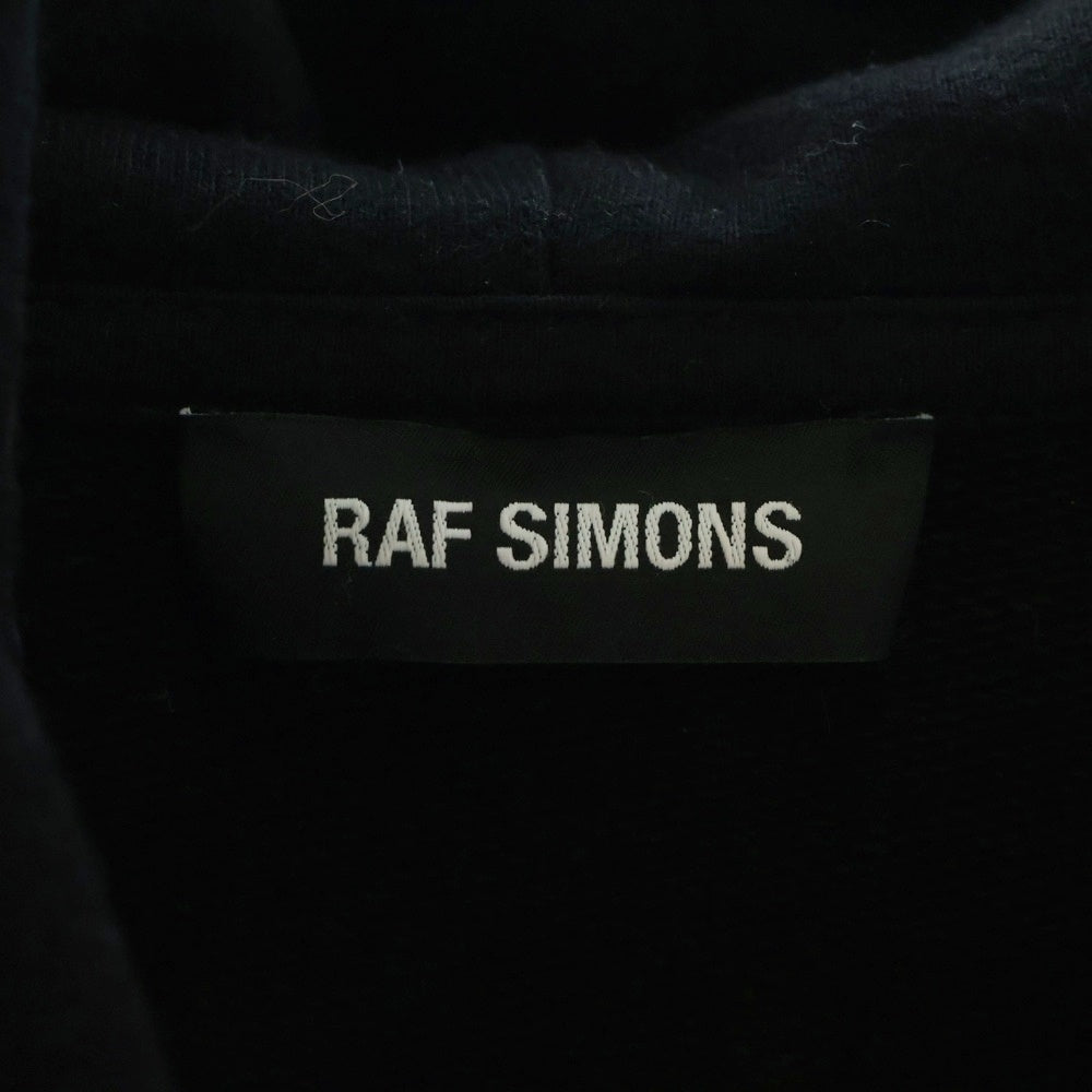 RAF SIMONS(ラフシモンズ) 20SS Regular fit hoodie with patches パッチワーク プルオーバーフーディー パーカー ブラック