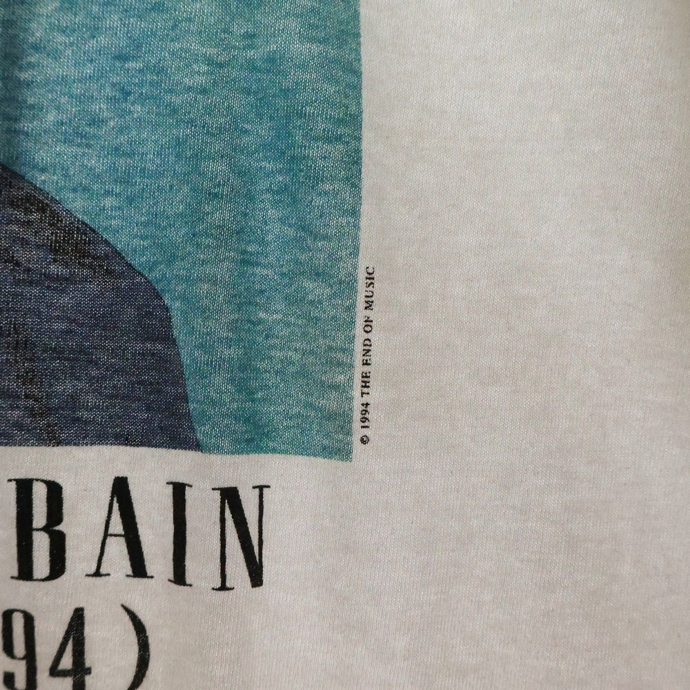 VINTAGE(ヴィンテージ) 90s NIRVANA KURT COBAIN MEMORIAL CHILD giant ニルヴァーナ カートコバーン 幼少期 半袖Tシャツ ホワイト