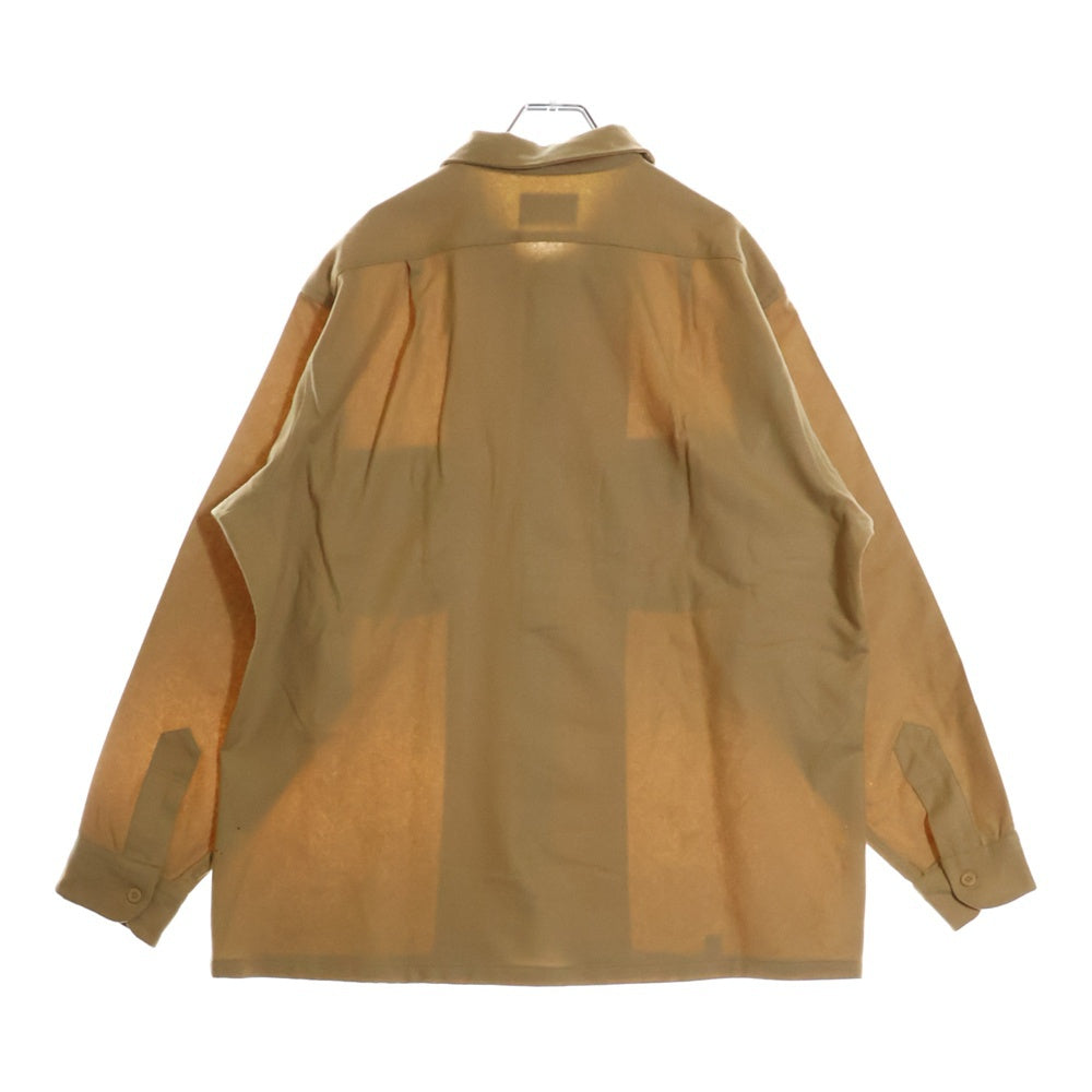 PENDLETON(ペンドルトン) 70S VINTAGE ロングスリーブ オープンカラー ウールシャツ ベージュ
