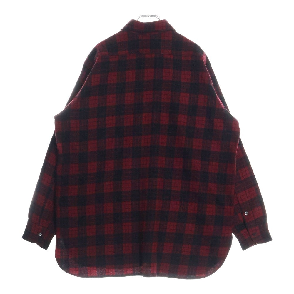 PENDLETON(ペンドルトン) 30-40S VINTAGE バッファローチェック ロングスリーブ ウールシャツ レッド