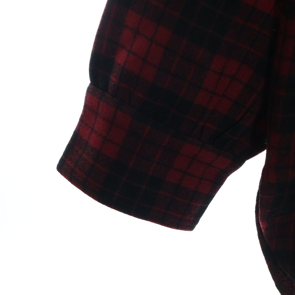PENDLETON(ペンドルトン) 30-40S VINTAGE バッファローチェック ロングスリーブ ウールシャツ レッド