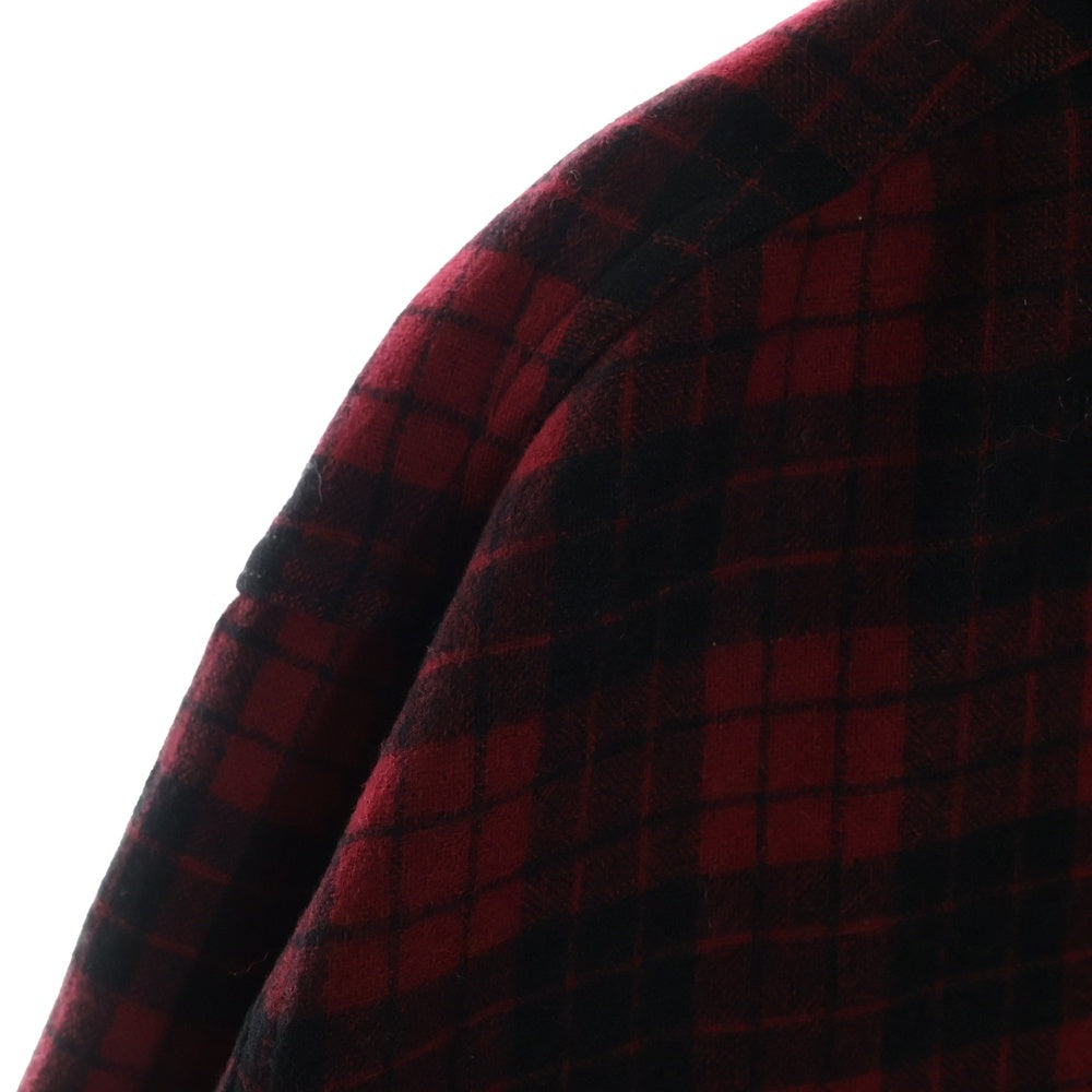 PENDLETON(ペンドルトン) 30-40S VINTAGE バッファローチェック ロングスリーブ ウールシャツ レッド