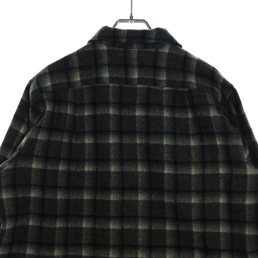 PENDLETON(ペンドルトン) 50S VINTAGE タータンチェック オープンカラー ウールシャツ グレー