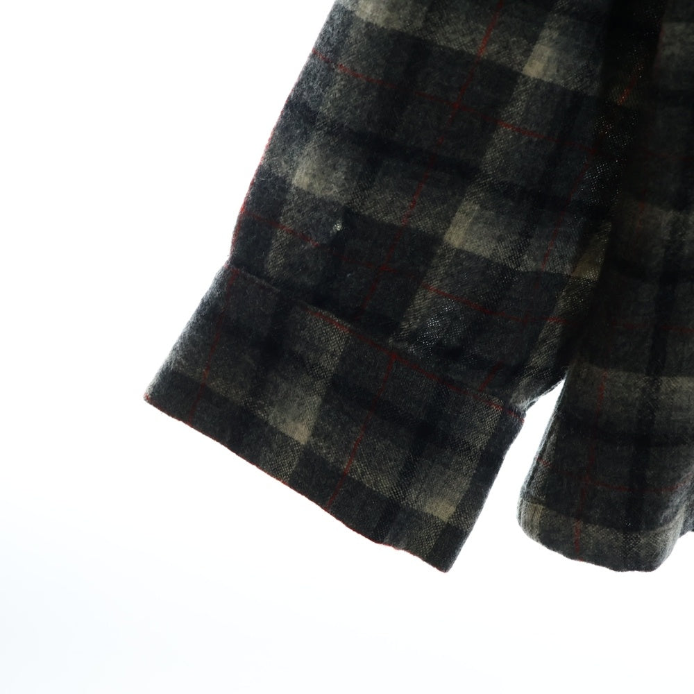 PENDLETON(ペンドルトン) 50S VINTAGE タータンチェック オープンカラー ウールシャツ グレー