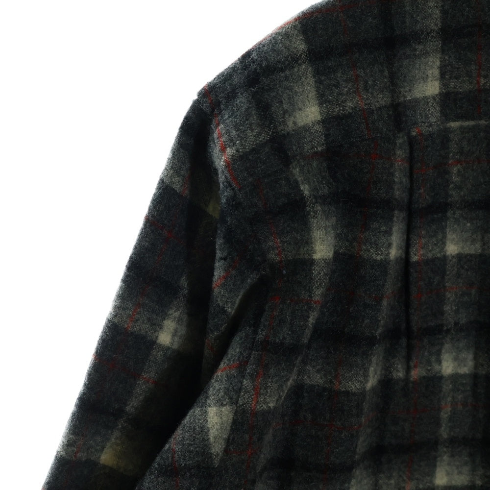 PENDLETON(ペンドルトン) 50S VINTAGE タータンチェック オープンカラー ウールシャツ グレー