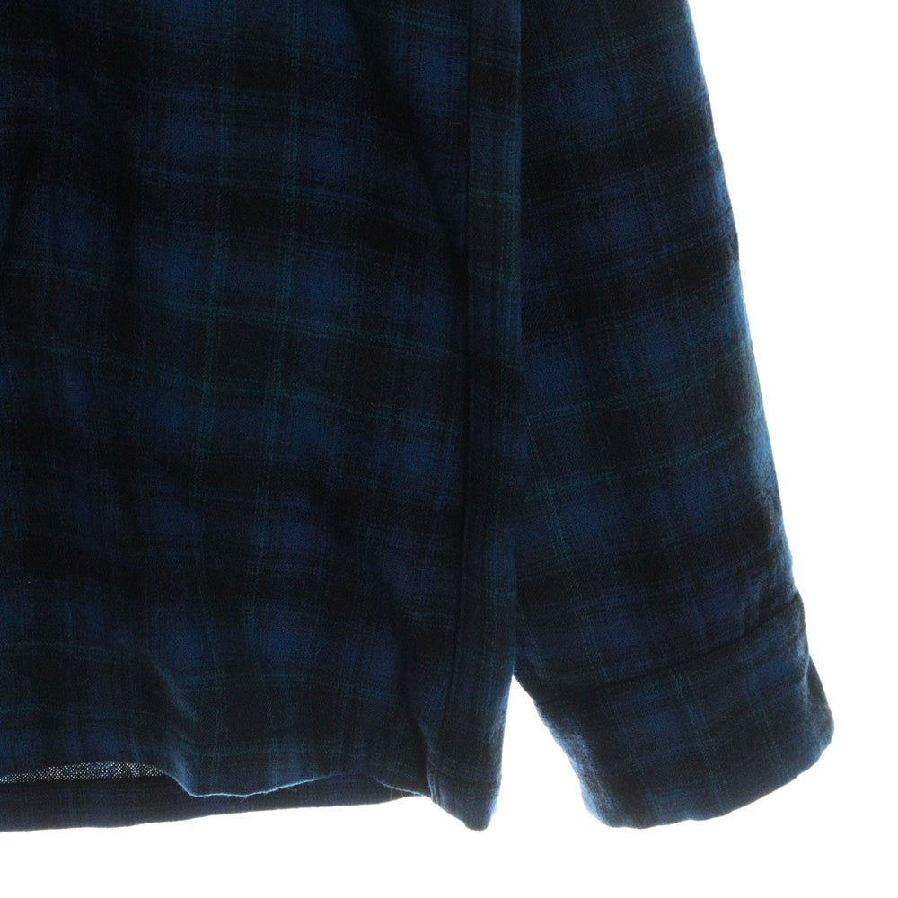 PENDLETON(ペンドルトン) 50S VINTAGE タータンチェック オープンカラー ウールシャツ ブルー