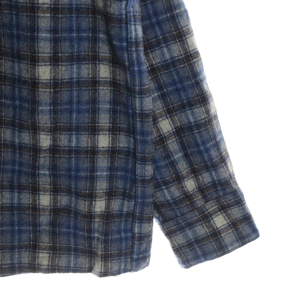 PENDLETON(ペンドルトン) 70S VINTAGE タータンチェック オープンカラー ウールシャツ ブルー