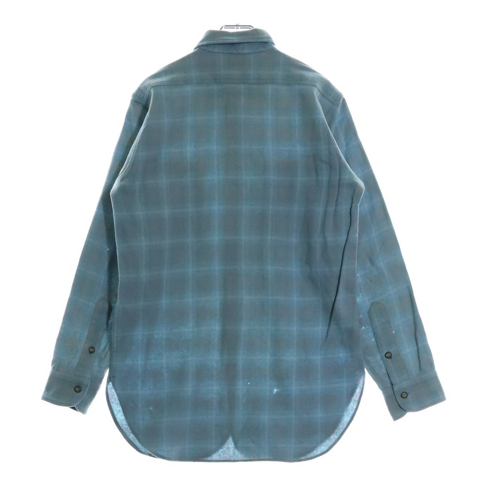 PENDLETON(ペンドルトン) 30-40S VINTAGE タータンチェック ウールシャツ ブルー