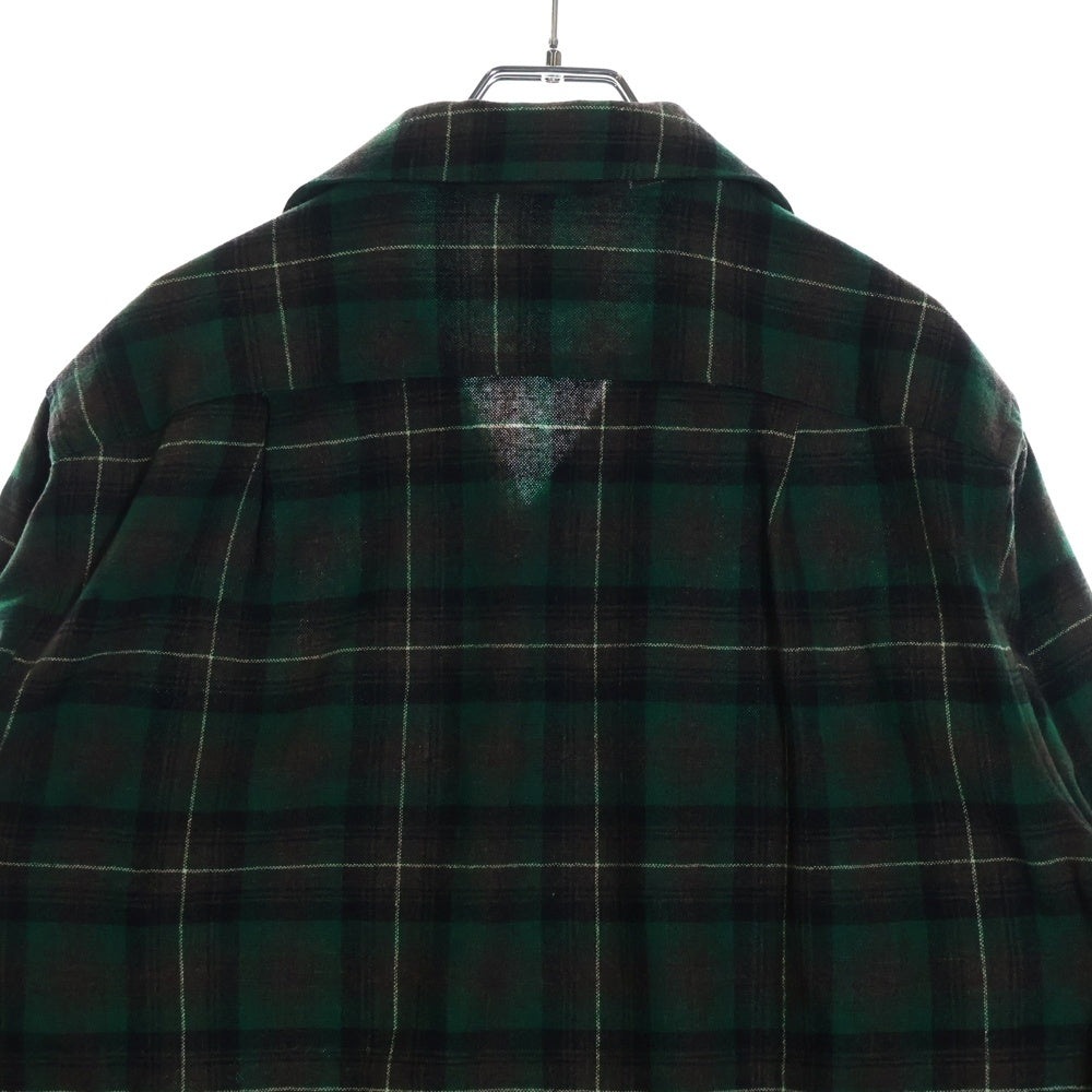 PENDLETON(ペンドルトン) 50S VINTAGE タータンチェック オープンカラー ウールシャツ グリーン