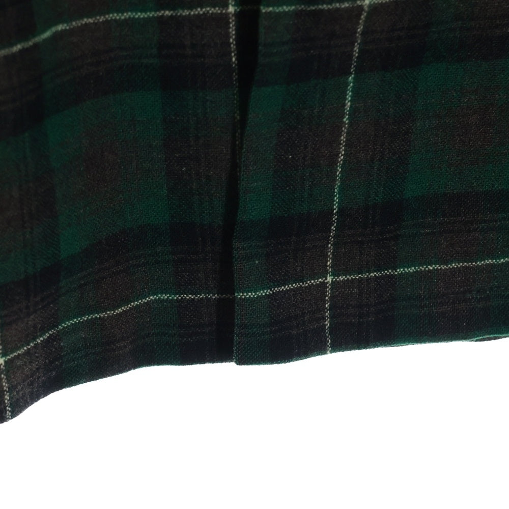 PENDLETON(ペンドルトン) 50S VINTAGE タータンチェック オープンカラー ウールシャツ グリーン