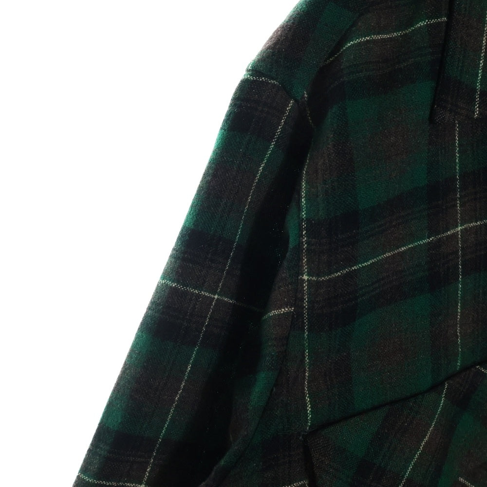 PENDLETON(ペンドルトン) 50S VINTAGE タータンチェック オープンカラー ウールシャツ グリーン