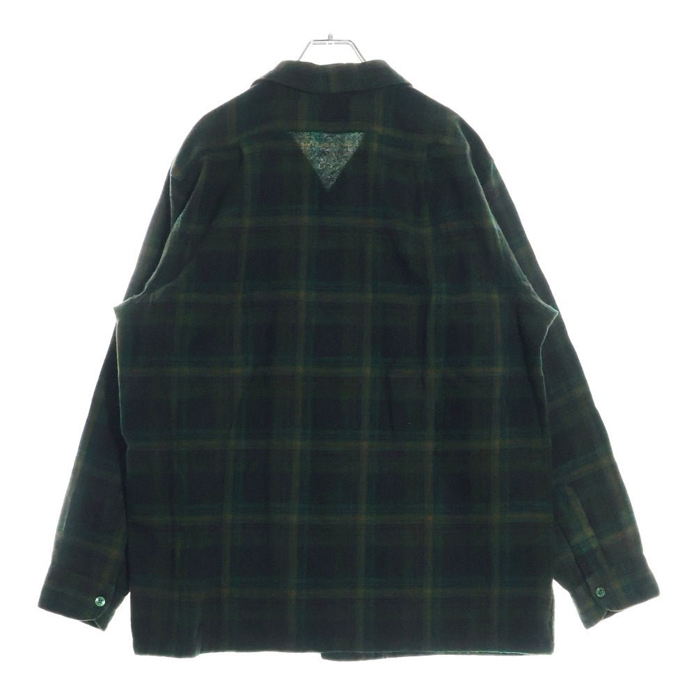 PENDLETON(ペンドルトン) 60S VINTAGE タータンチェック オープンカラー ウールシャツ グリーン