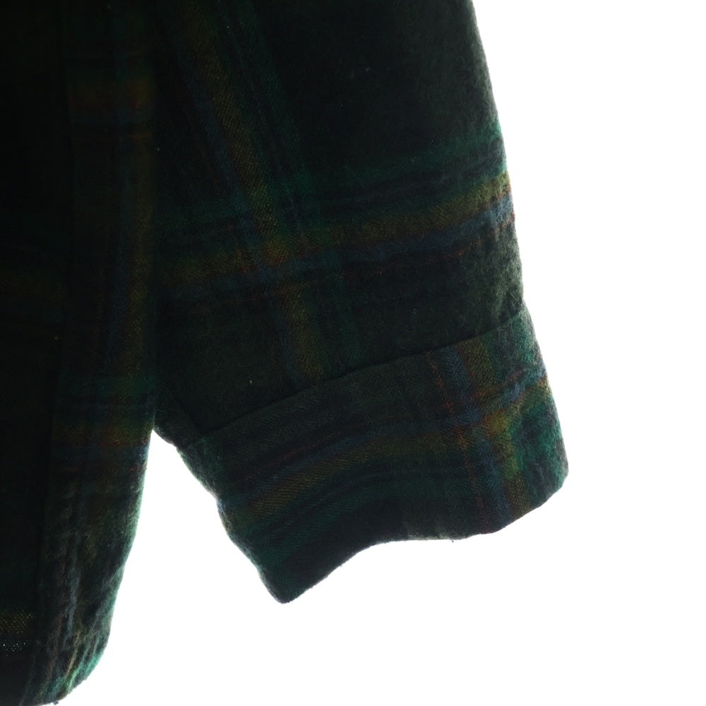 PENDLETON(ペンドルトン) 60S VINTAGE タータンチェック オープンカラー ウールシャツ グリーン
