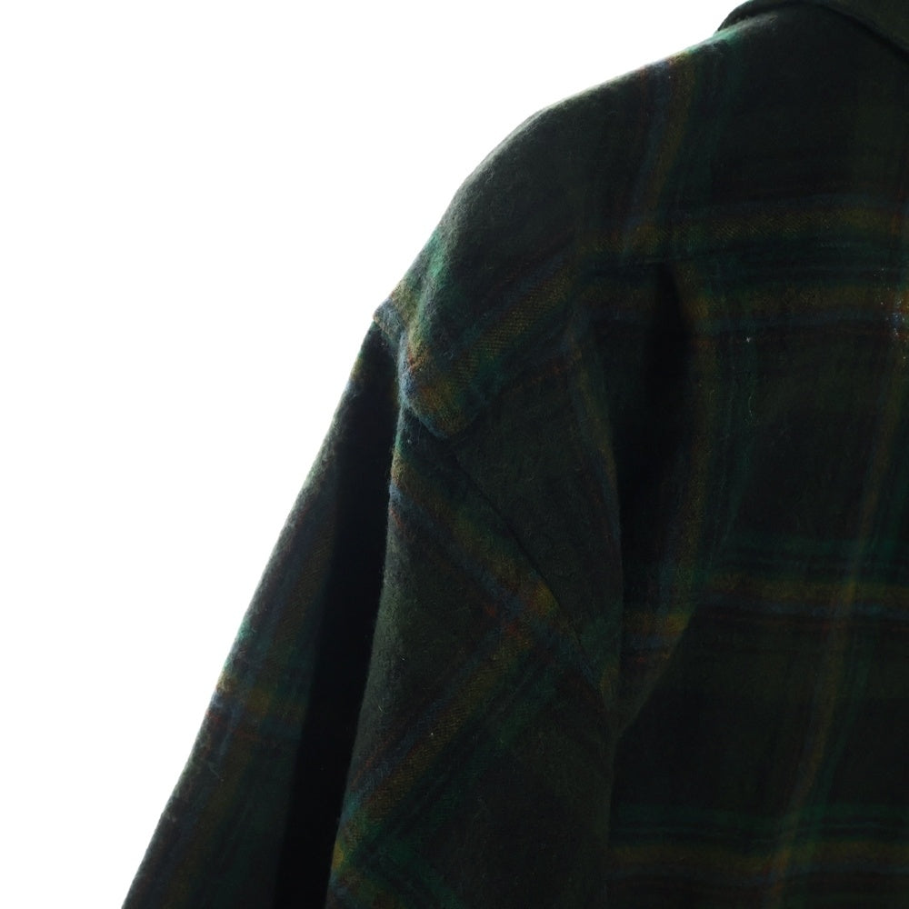 PENDLETON(ペンドルトン) 60S VINTAGE タータンチェック オープンカラー ウールシャツ グリーン