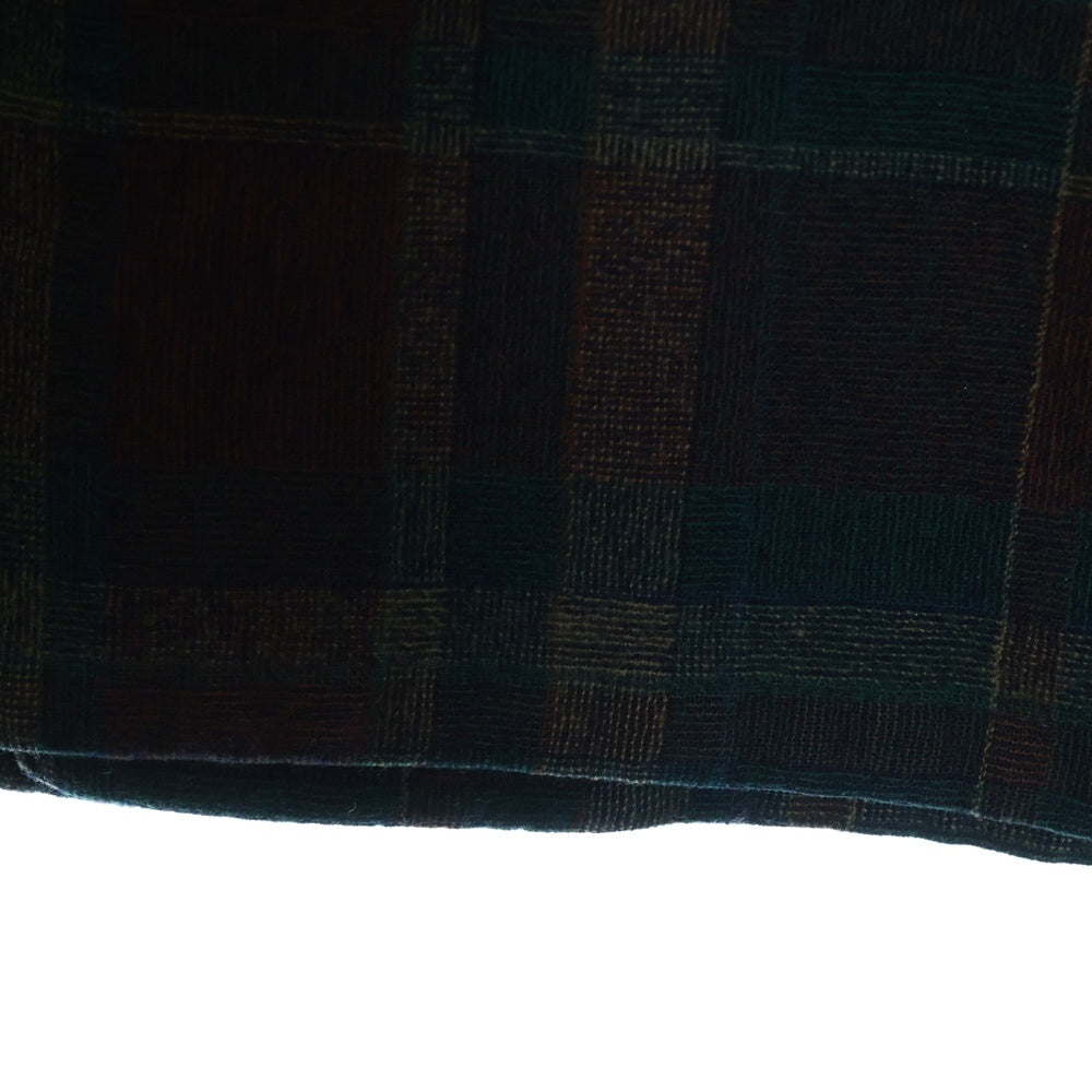 PENDLETON(ペンドルトン) 90S VINTAGE タータンチェック オープンカラー ウールシャツ グリーン