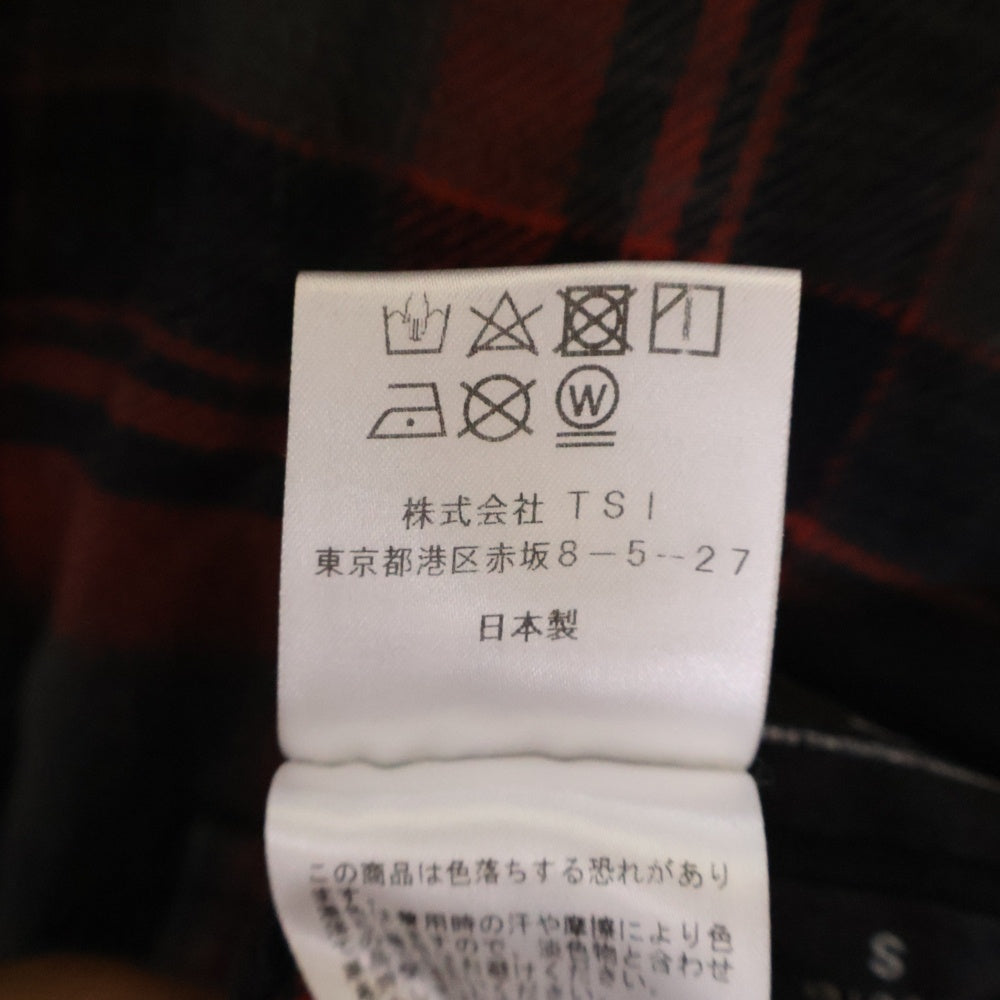 DRKSHDW(ダークシャドウ) Jumbo Outershirt ジャンボアウターシャツ チェック シャツジャケット レッド DL01C2792-CPKJP