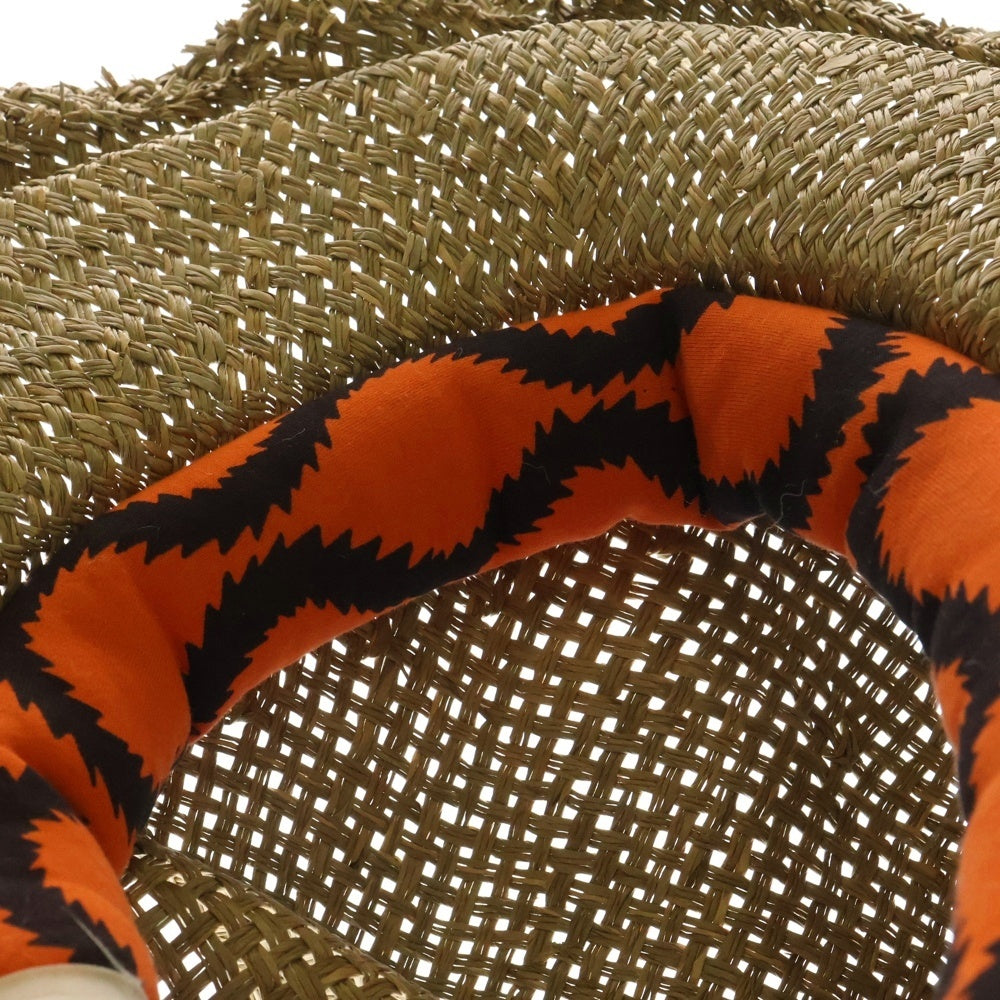 Vivienne Westwood(ヴィヴィアンウエストウッド) worlds end Straw Mountain hat ワールズエンド 裏地スクイグル ストロー マウンテンハット ブラウン