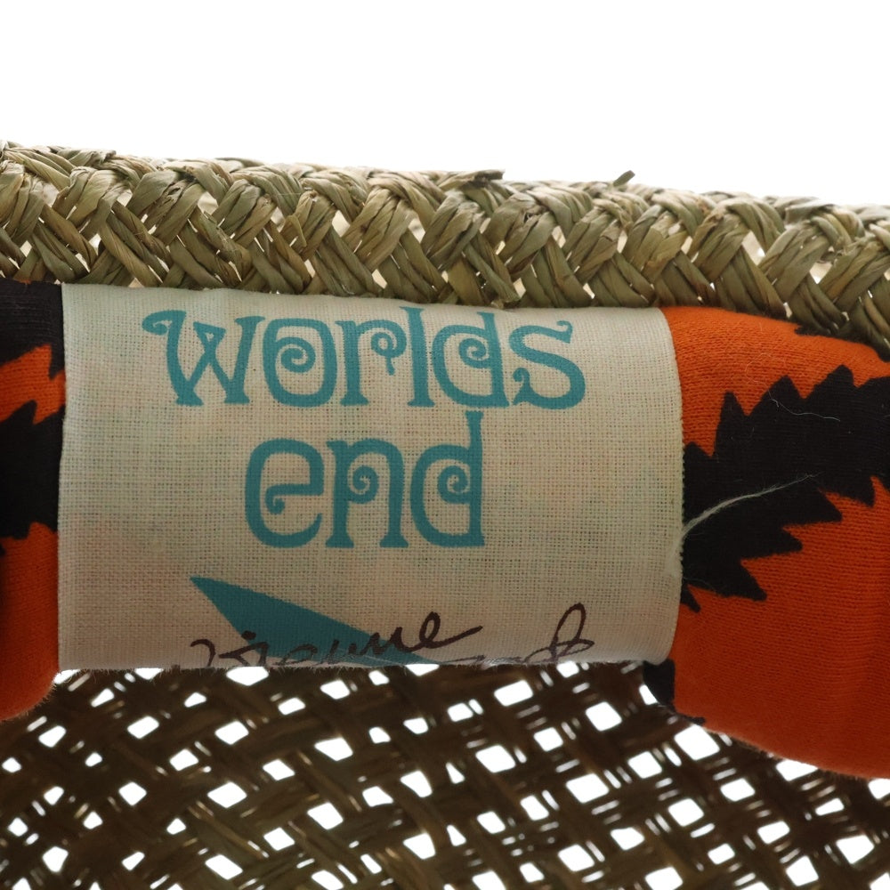 Vivienne Westwood(ヴィヴィアンウエストウッド) worlds end Straw Mountain hat ワールズエンド 裏地スクイグル ストロー マウンテンハット ブラウン