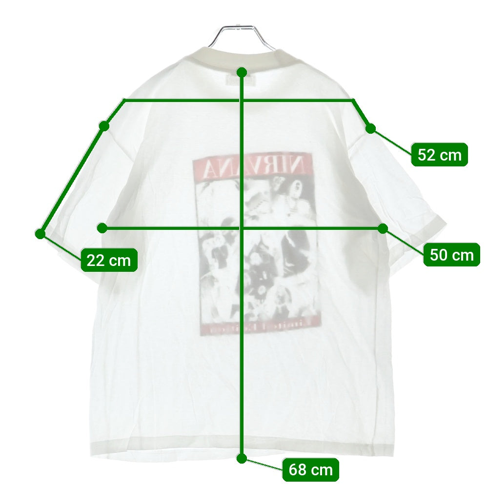 VINTAGE(ヴィンテージ) 90S NIRVANA BOX LIMITED EDITION ニルヴァーナ リミテッドエディション プリント 半袖Tシャツ ホワイト CDセット