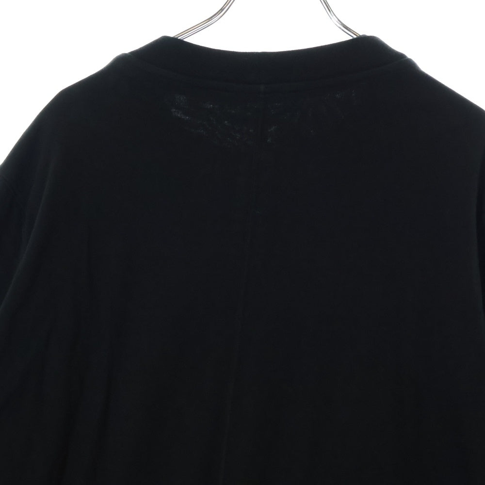 DRKSHDW(ダークシャドウ) 24SS Hustler T-Shirt レイヤードデザイン ロングスリーブ Tシャツ ブラック DU01D1269-RN