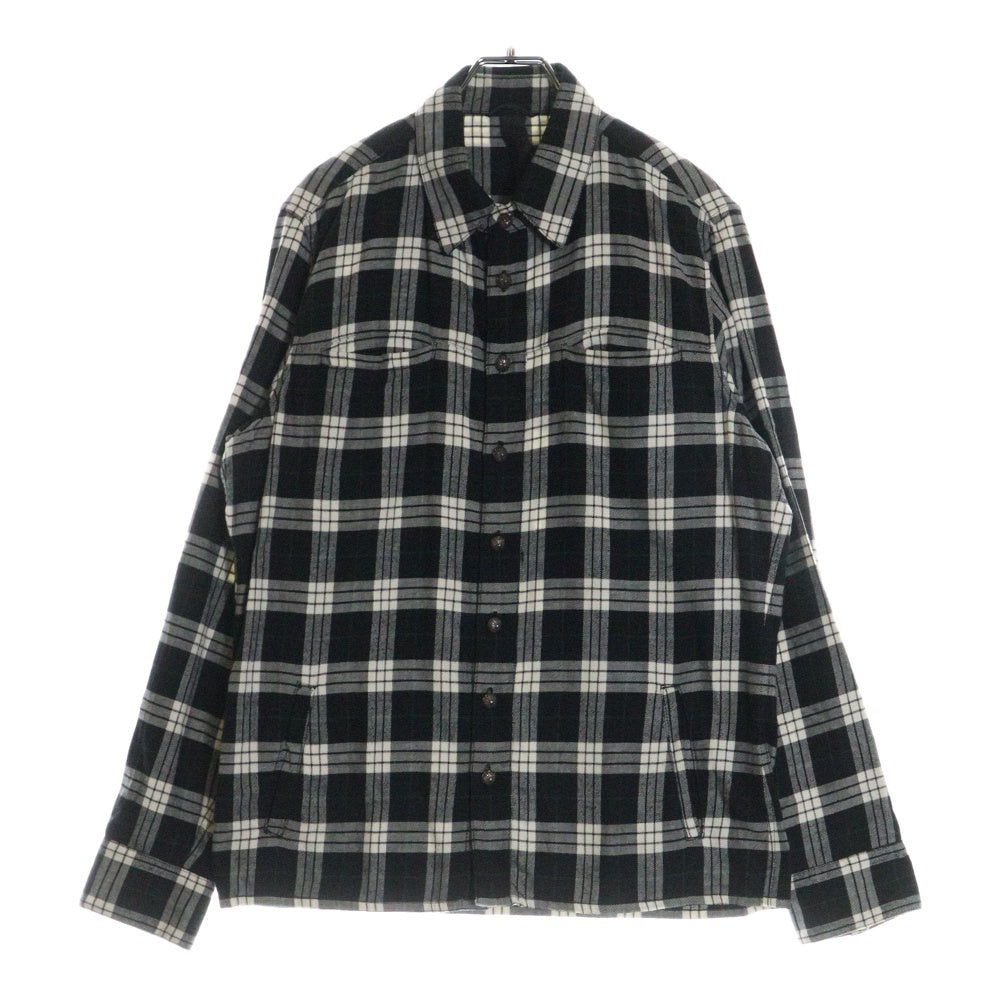 CHROME HEARTS(クロムハーツ) LOOSEENDS LS CHECK ルーズエンド クロスボールボタン ロングスリーブ ネルシャツ ブラック