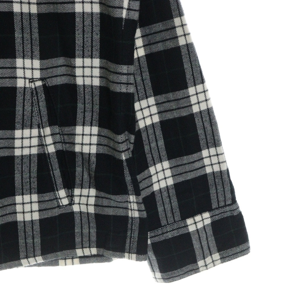 CHROME HEARTS(クロムハーツ) LOOSEENDS LS CHECK ルーズエンド クロスボールボタン ロングスリーブ ネルシャツ ブラック