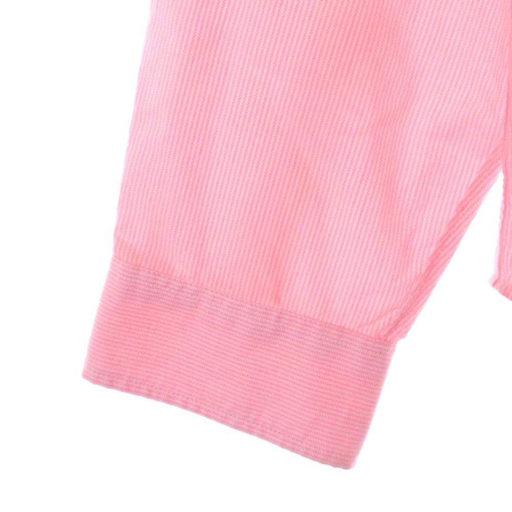 SUPREME(シュプリーム) ストライプ ボタンダウン ロングスリーブ シャツ ピンク