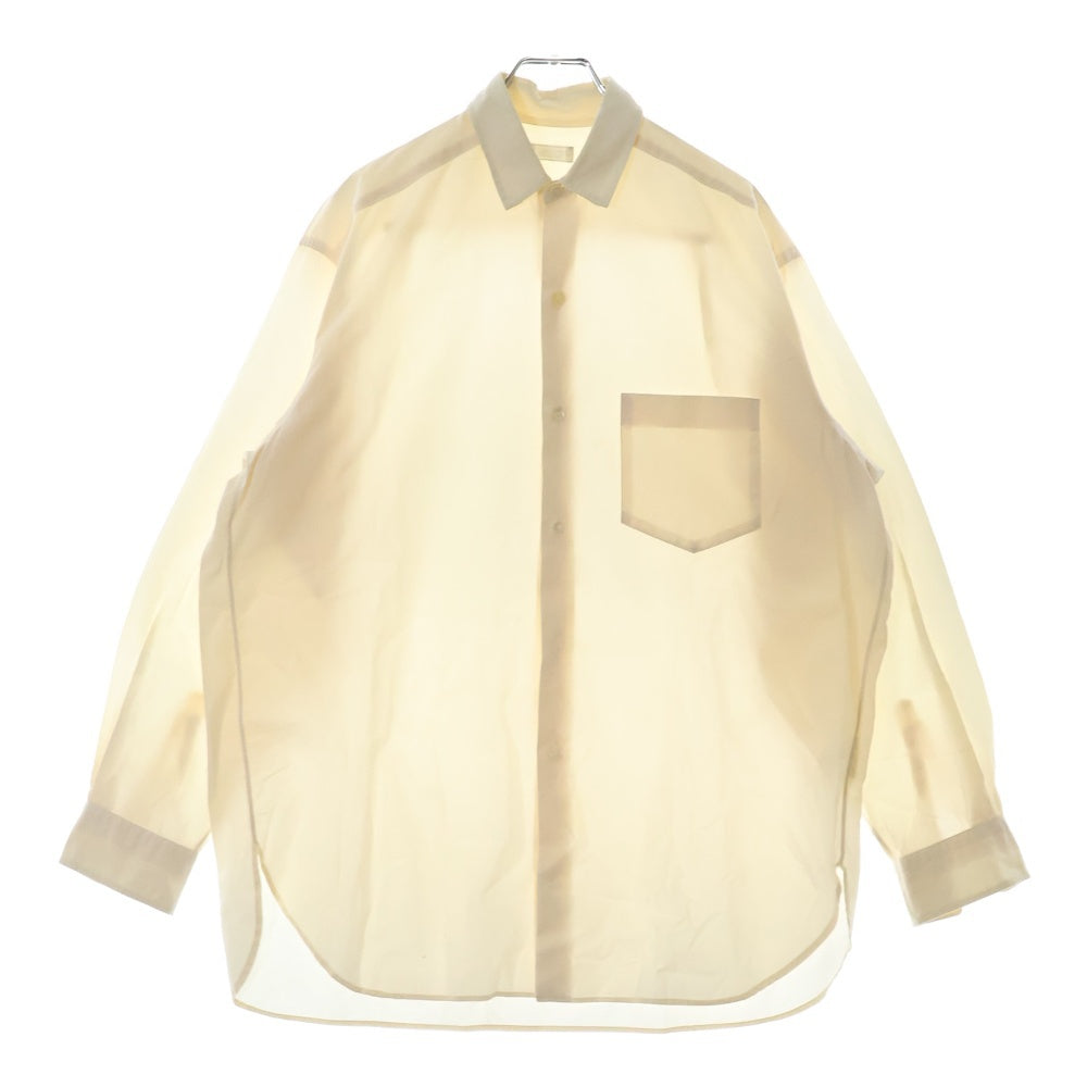 COMME des GARCONS HOMME(コムデギャルソンオム) 80S デカオム コットンポプリン プレーン ロングスリーブ シャツ ホワイト