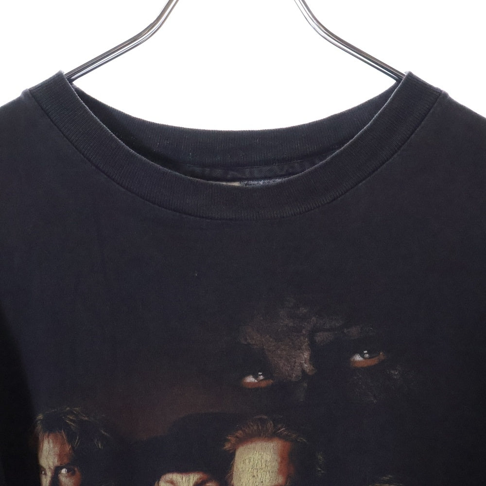 VINTAGE(ヴィンテージ) 90S THE MAN INTHE IRON MASK 鉄仮面の男 プリント 半袖Tシャツ ブラック