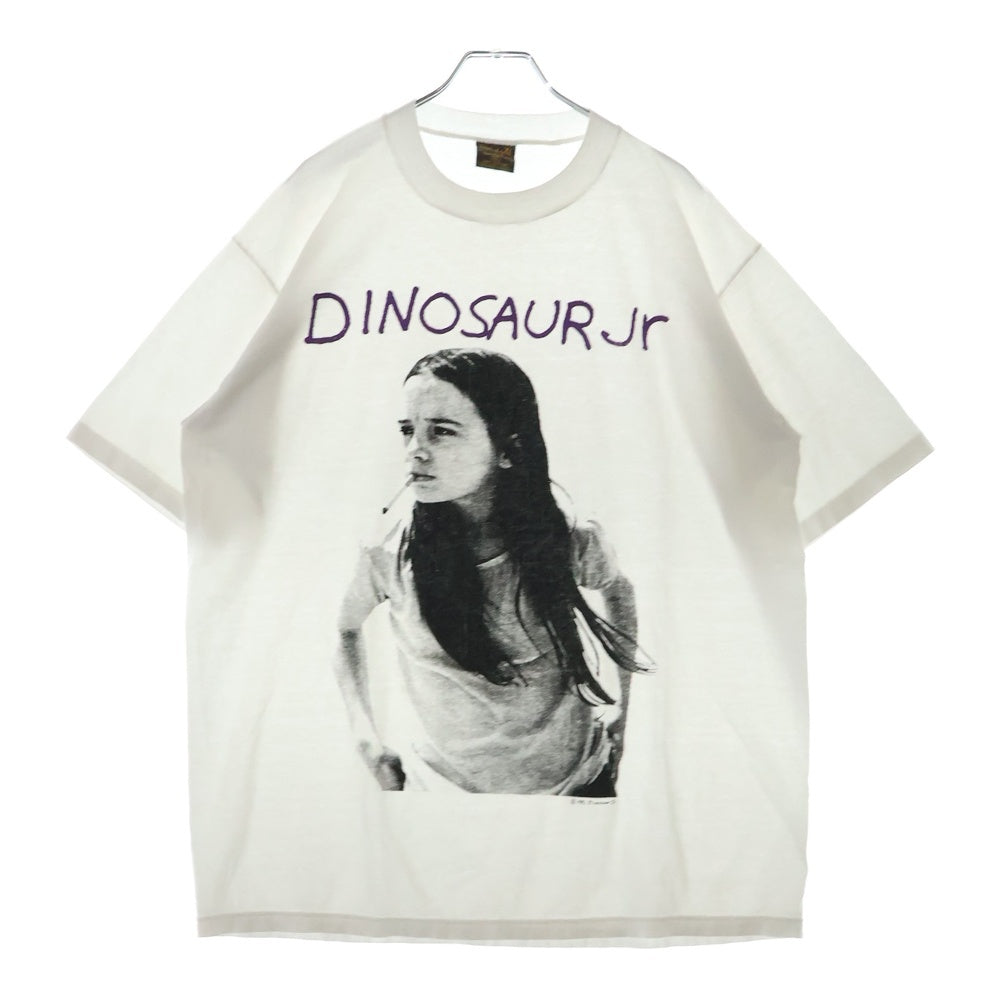 VINTAGE(ヴィンテージ) 90S DINOSAUR Jr GREEN MIND BOOTLEG ダイナソージュニア グリーンマインド ブートレグ プリント 半袖Tシャツ ホワイト