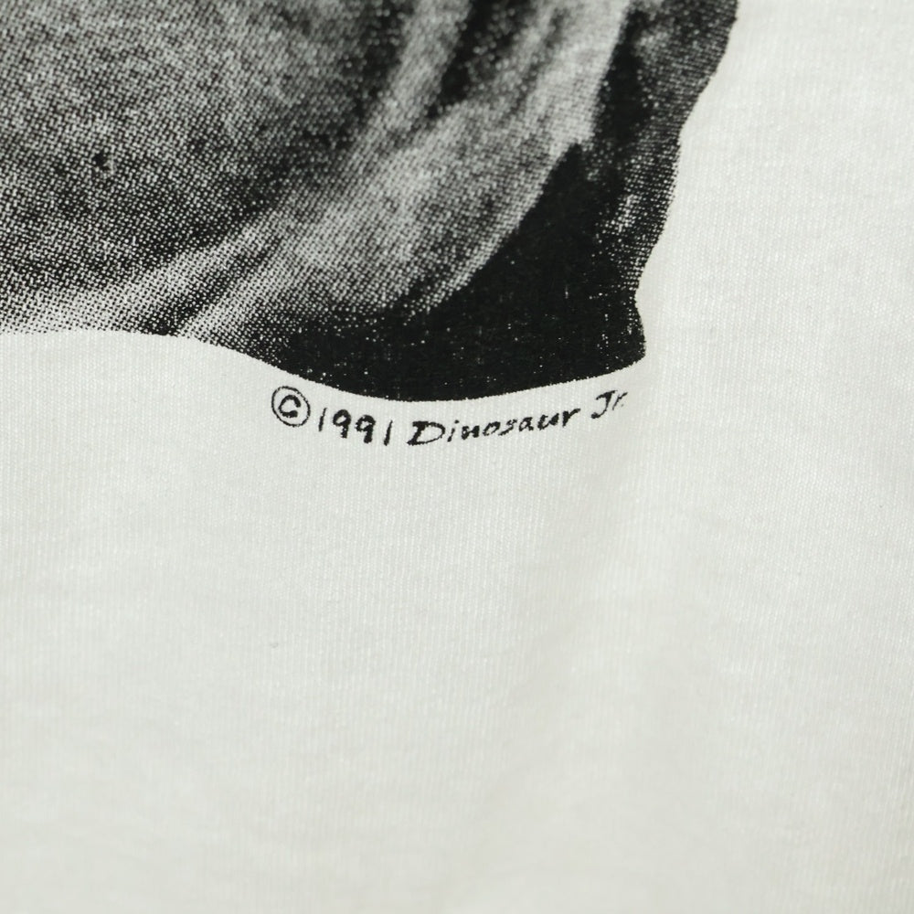 VINTAGE(ヴィンテージ) 90S DINOSAUR Jr GREEN MIND BOOTLEG ダイナソージュニア グリーンマインド ブートレグ プリント 半袖Tシャツ ホワイト