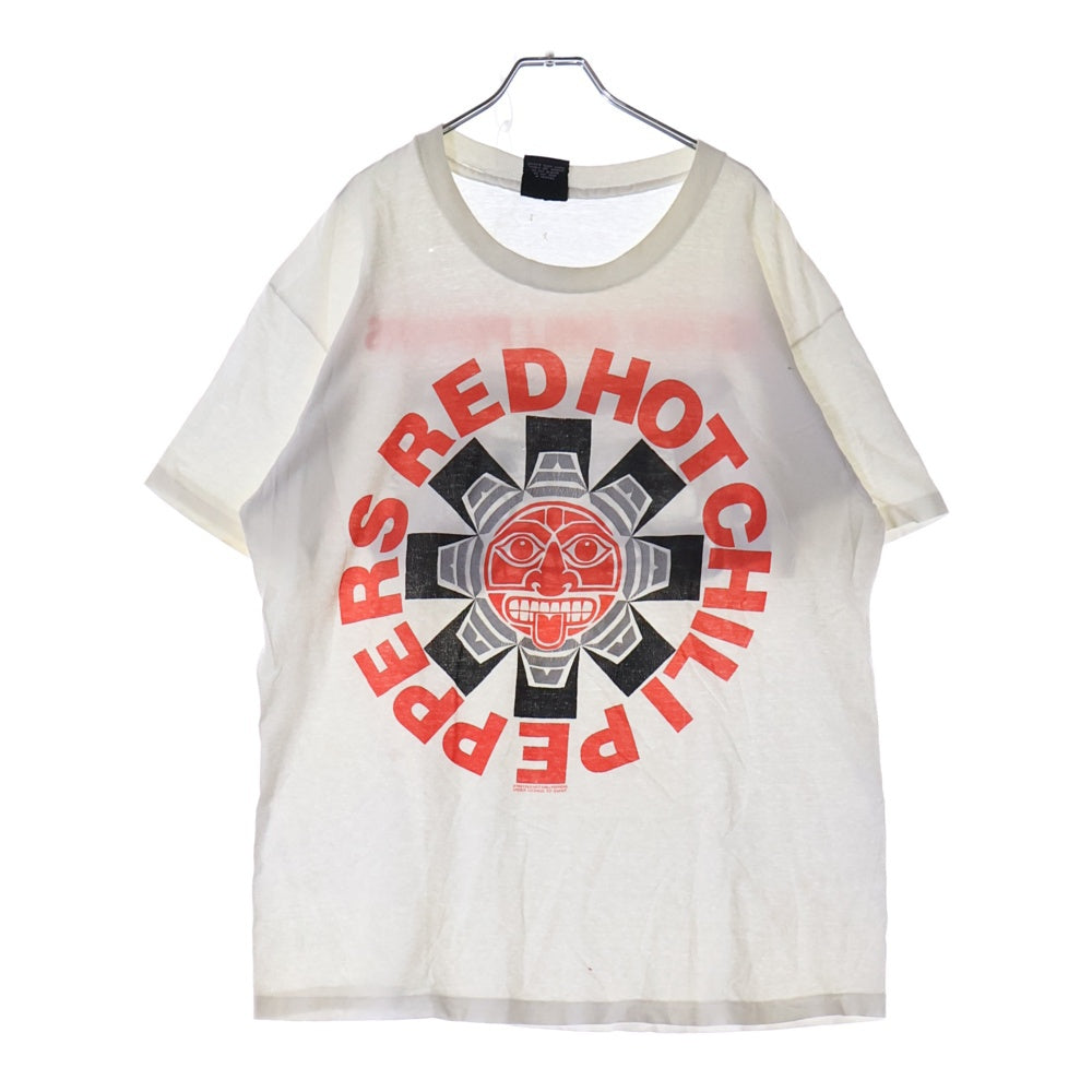 VINTAGE(ヴィンテージ) 90s RED HOT CHILI PEPPERS AZTEC WHITE TEE レッドホットチリペッパーズ 両面プリント半袖Tシャツ カットソー ホワイト