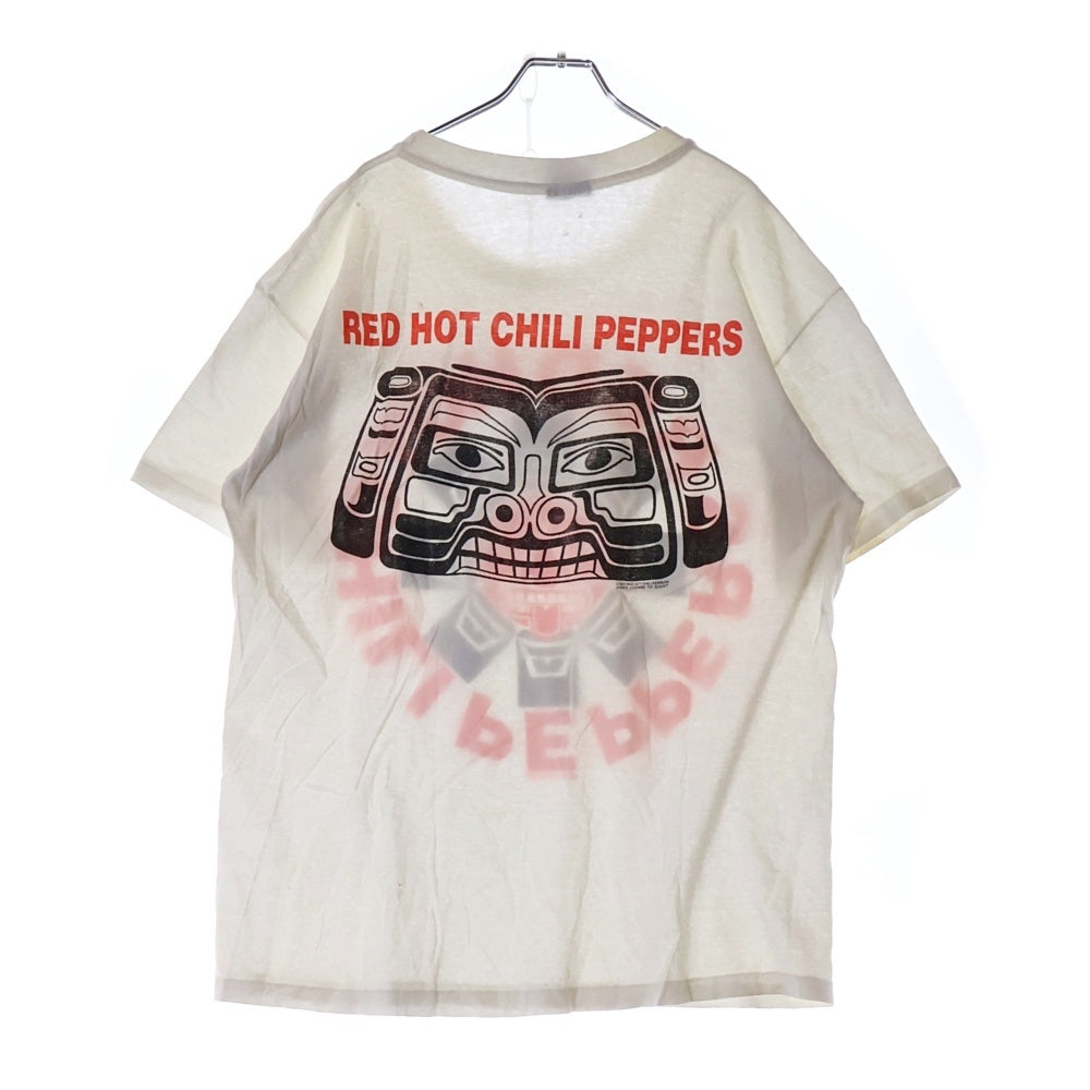 VINTAGE(ヴィンテージ) 90s RED HOT CHILI PEPPERS AZTEC WHITE TEE レッドホットチリペッパーズ 両面プリント半袖Tシャツ カットソー ホワイト